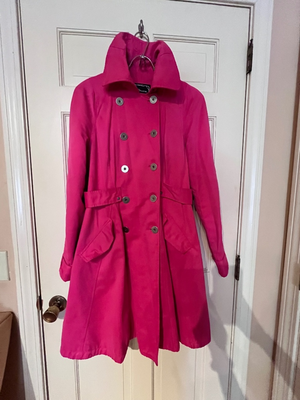Fillmore American Rock hot pink trench coat - S